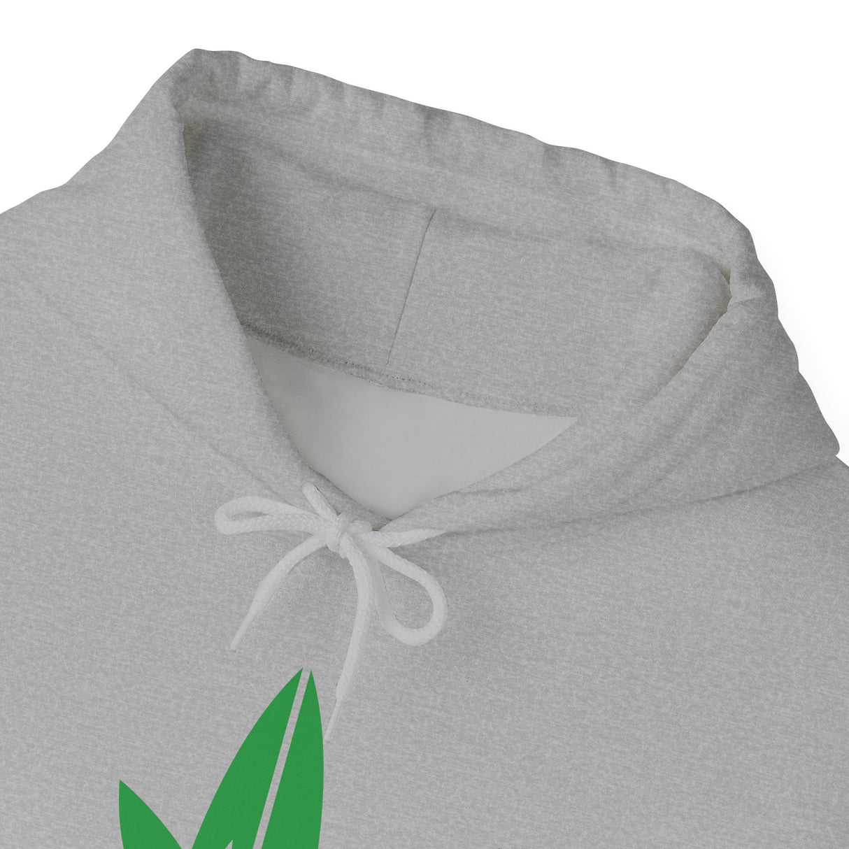 Mindset Heavy Blend™ Hooded Sweatshirt, Green Leaf Logo