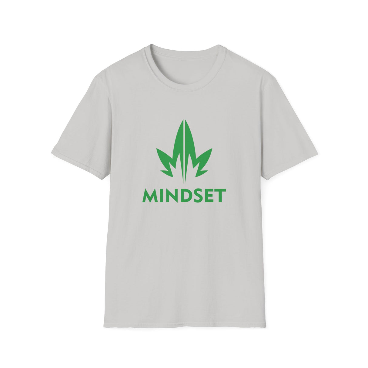 Mindset Soft Style T-Shirt, Green Leaf Logo