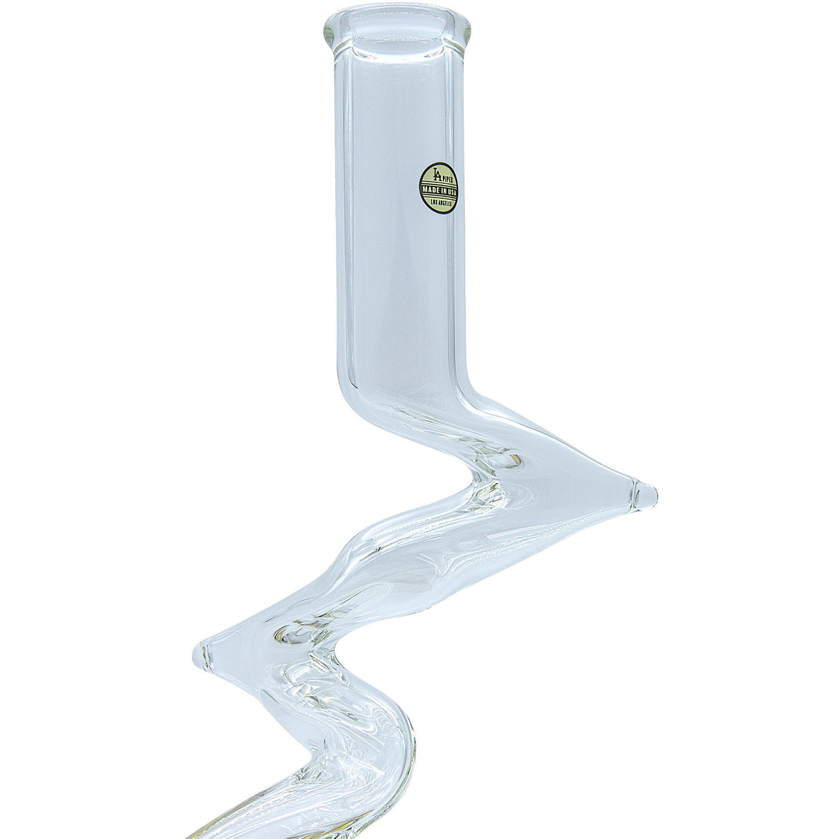 LA Pipes "Switchback" Bubble Base Bong