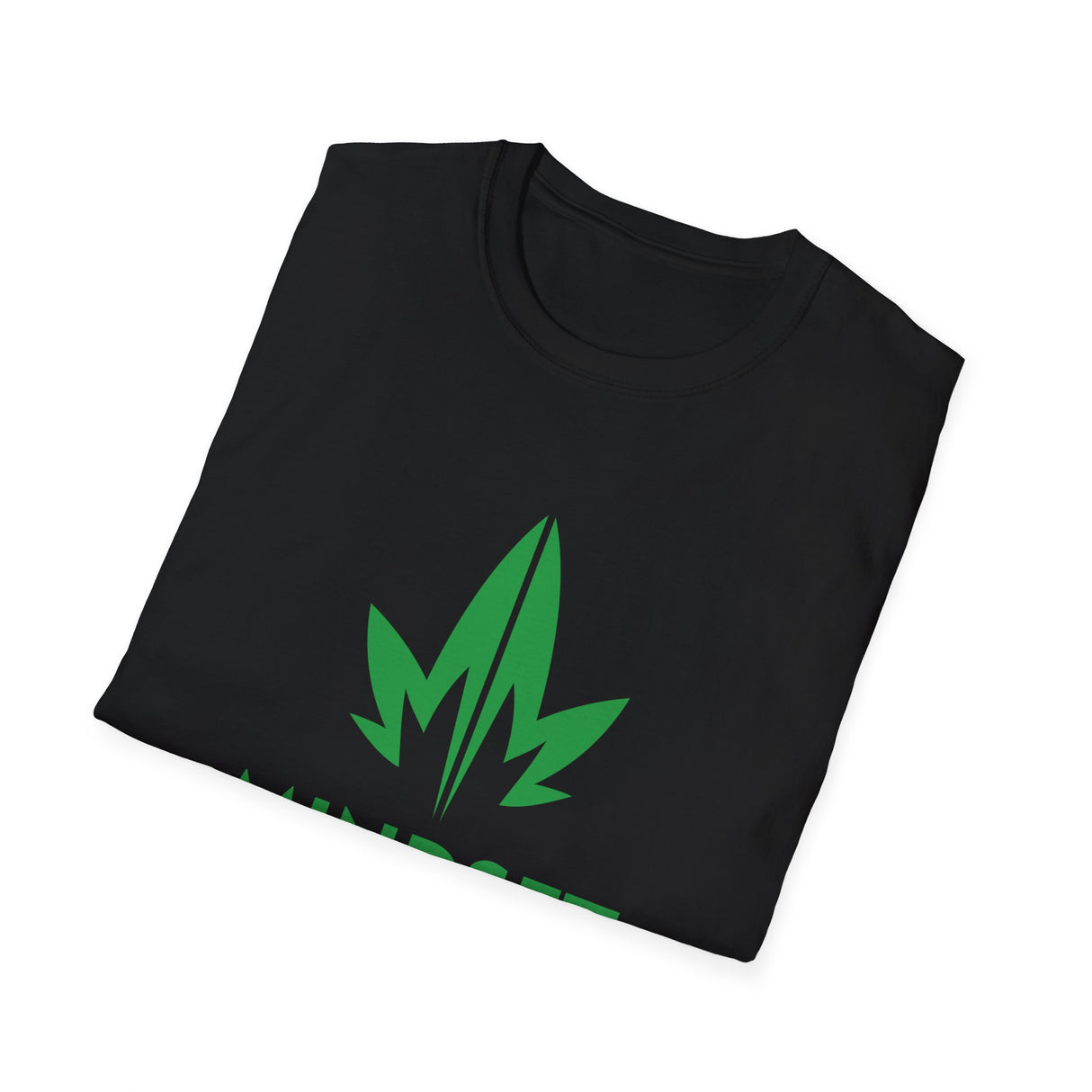 Mindset Soft Style T-Shirt, Green Leaf Logo