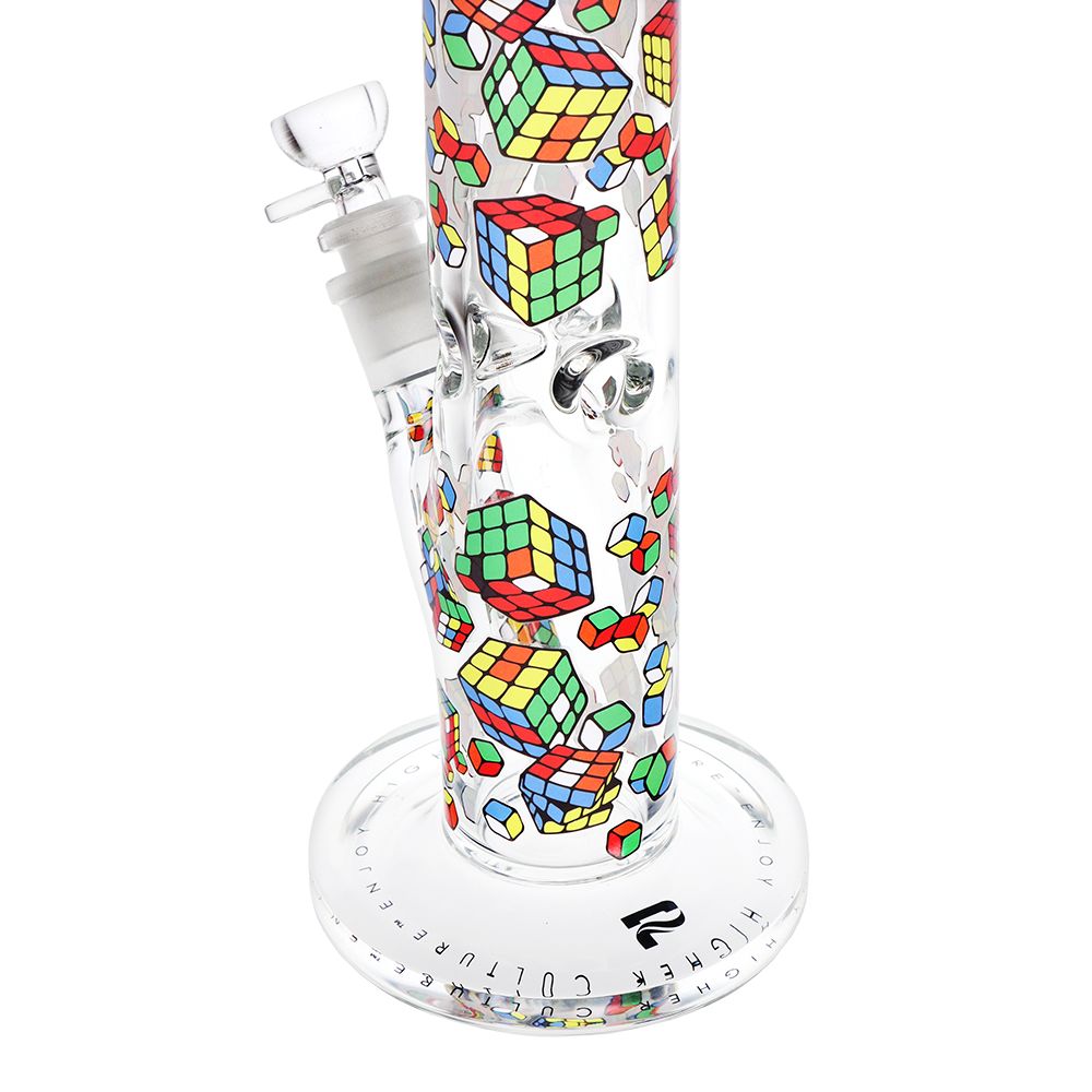 Pulsar Design Series Straight Tube Glass Water Pipe | 12" | 14mm F