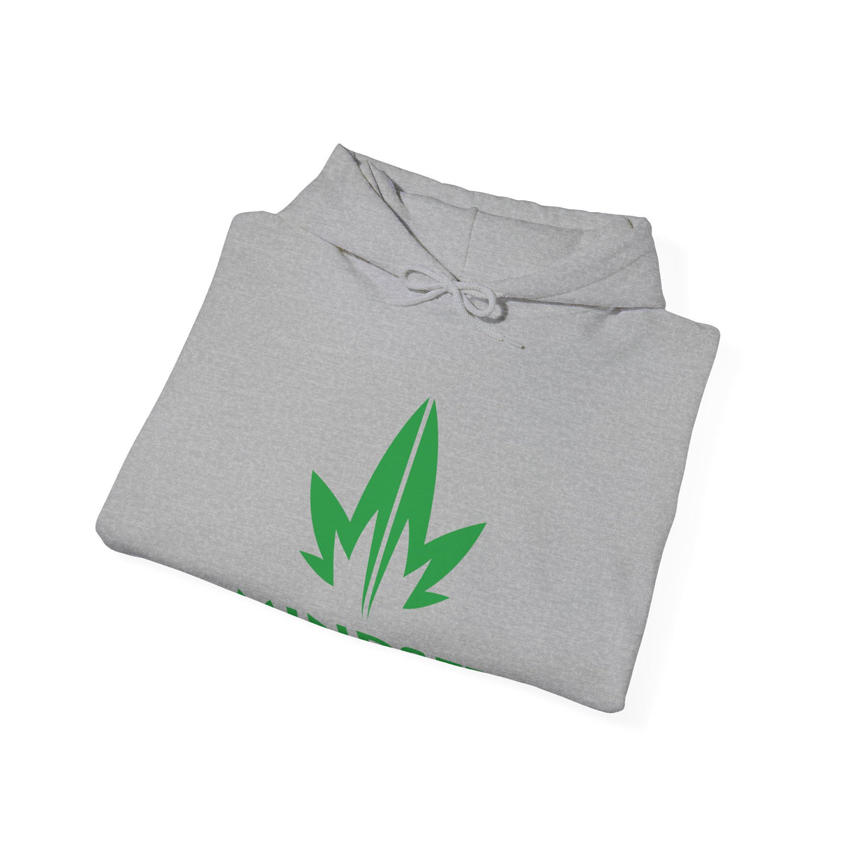 Mindset Heavy Blend™ Hooded Sweatshirt, Green Leaf Logo