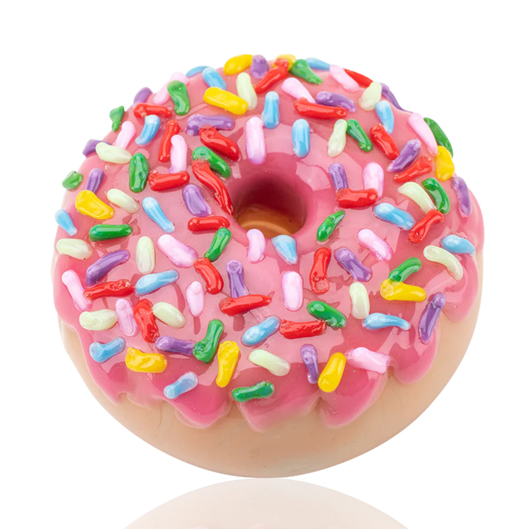 Empire Glass Works Pink Sprinkle Donut Dry Pipe