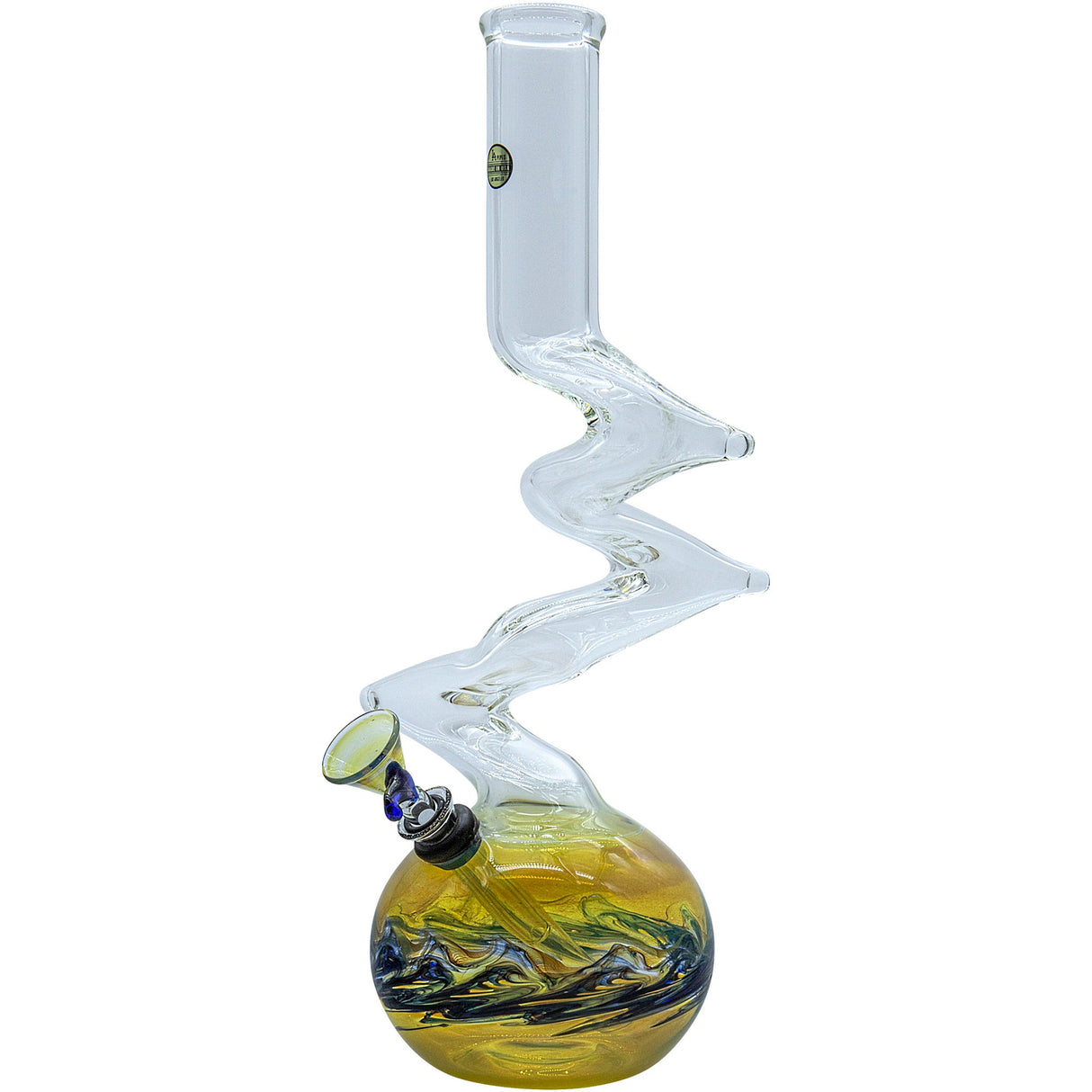 LA Pipes "Switchback" Bubble Base Bong