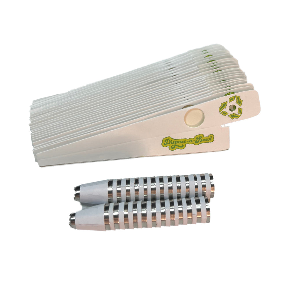 Dispoze-a-Bowl Smoking Pipes - Lightweight, Travel Friendly