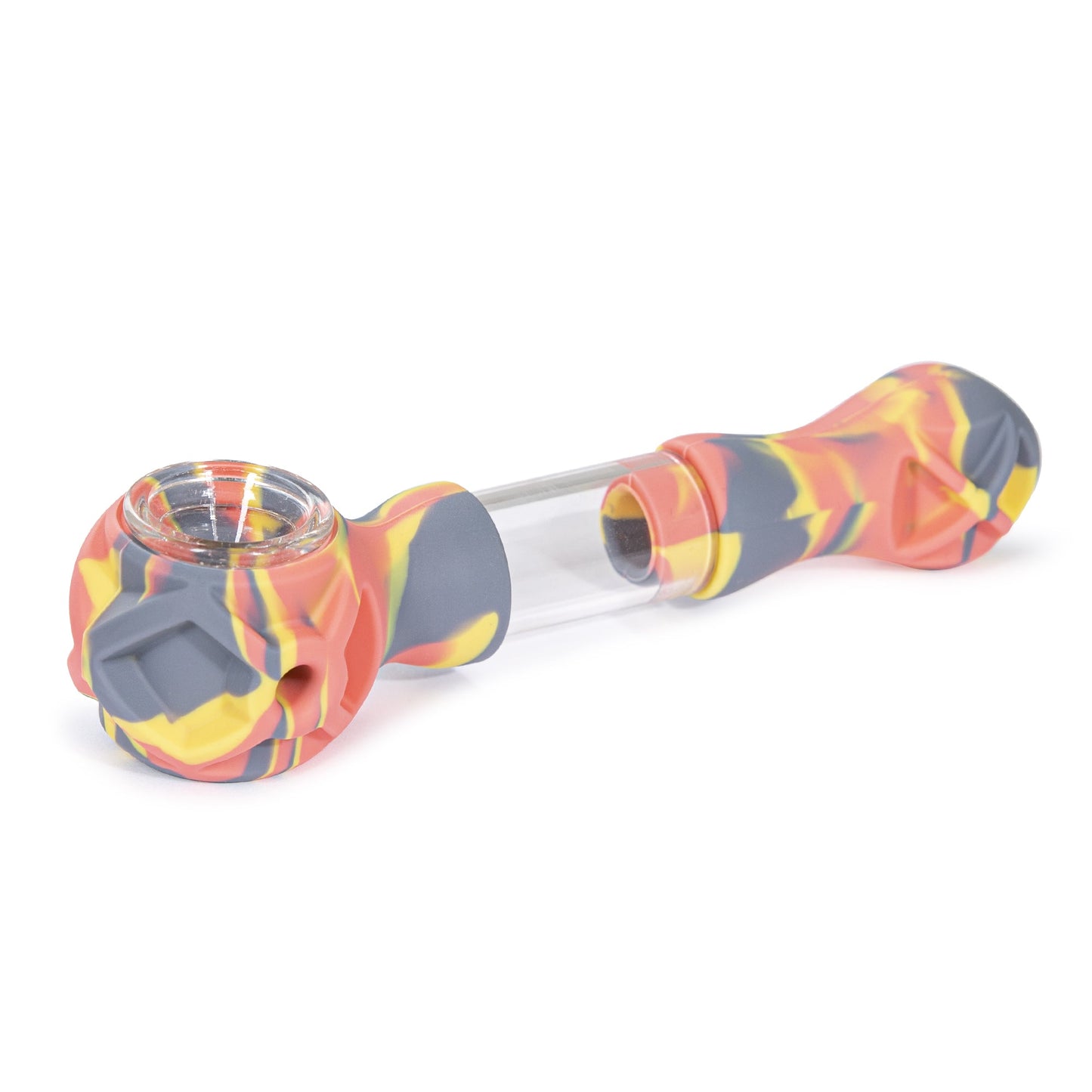Hybrid Silicone and Glass Spoon with Translucent Chamber by 3 Gates Global