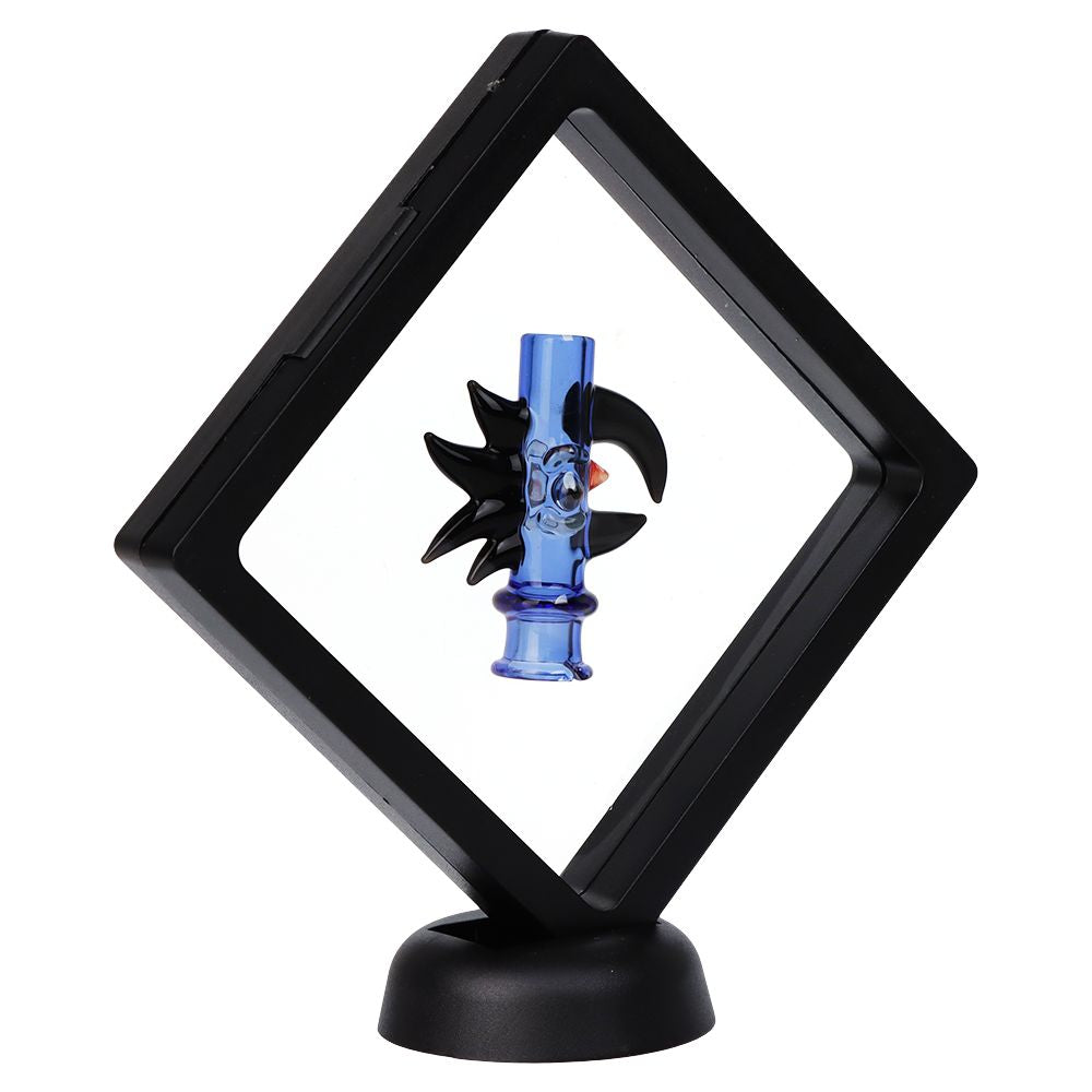 Pulsar Cockatoo Glass Mouthpeice Attachment for Puffco Pivot w/ Display Stand - Colors Vary