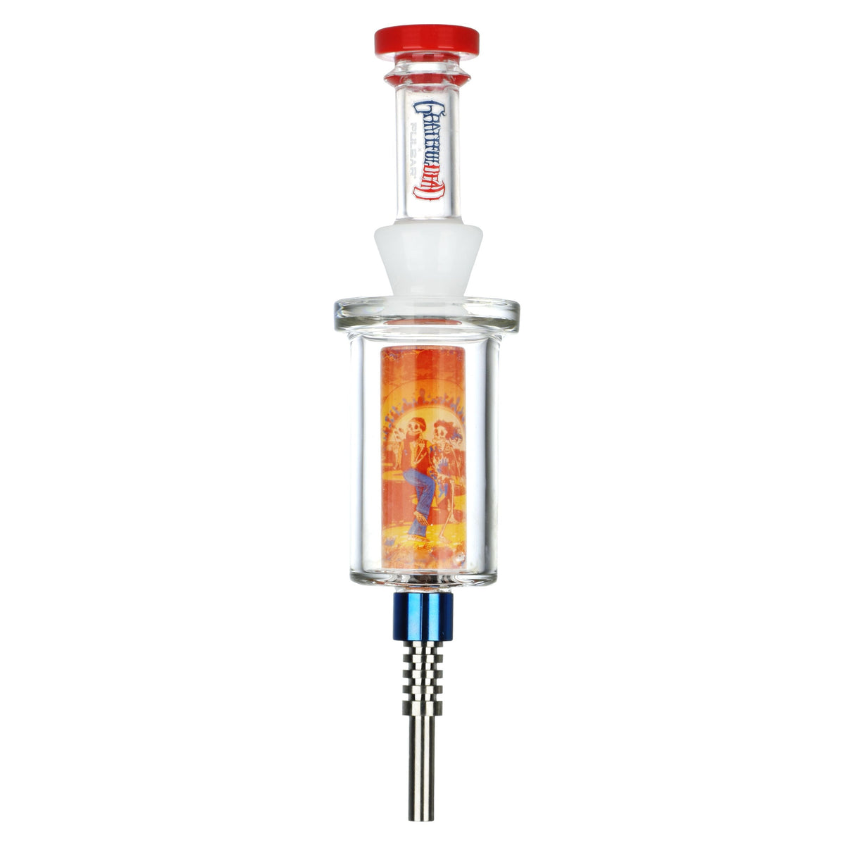 Grateful Dead x Pulsar Inside Print Vapor Vessel & SYF Dab Dish - 9.25" / Sunset Dance