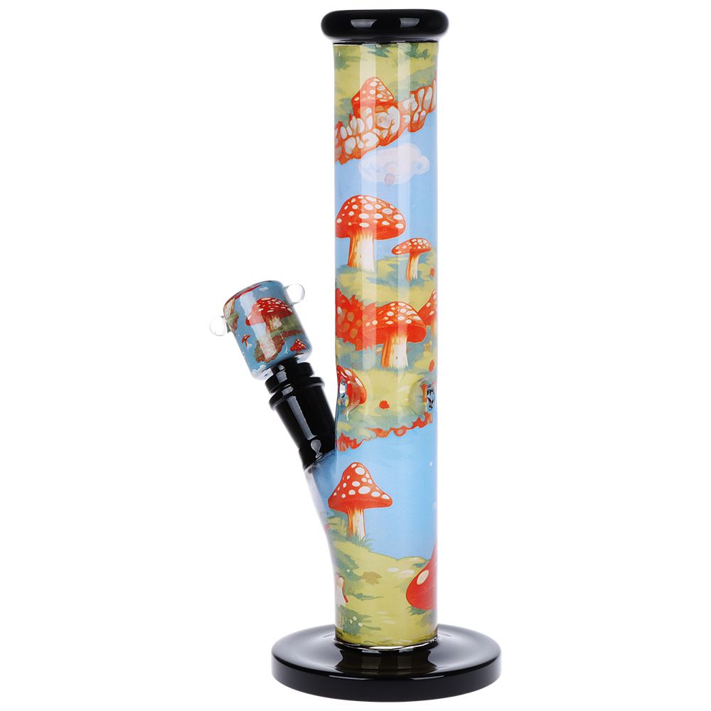 Pulsar Inside Print Straight Tube Glass Water Pipe | 11.25"