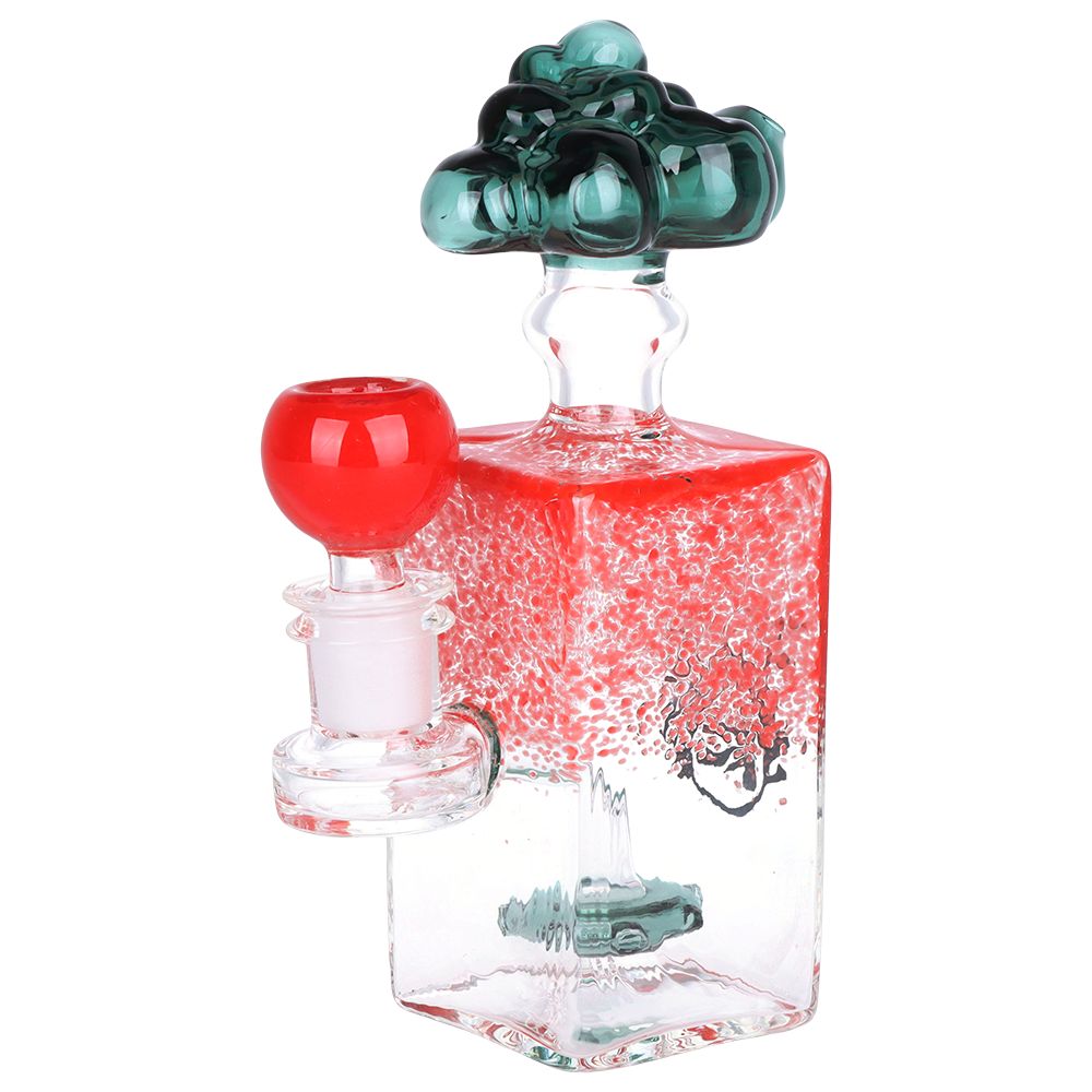Pulsar Cloudy Sprinkles Glass Water Pipe - 6.75" / 14mm F / Colors Vary