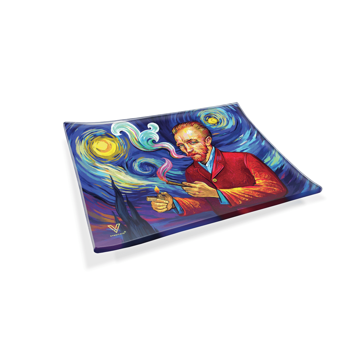 Smoky Night Glass Rollin' Tray