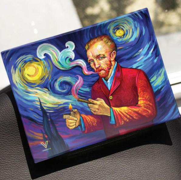 Smoky Night Glass Rollin' Tray