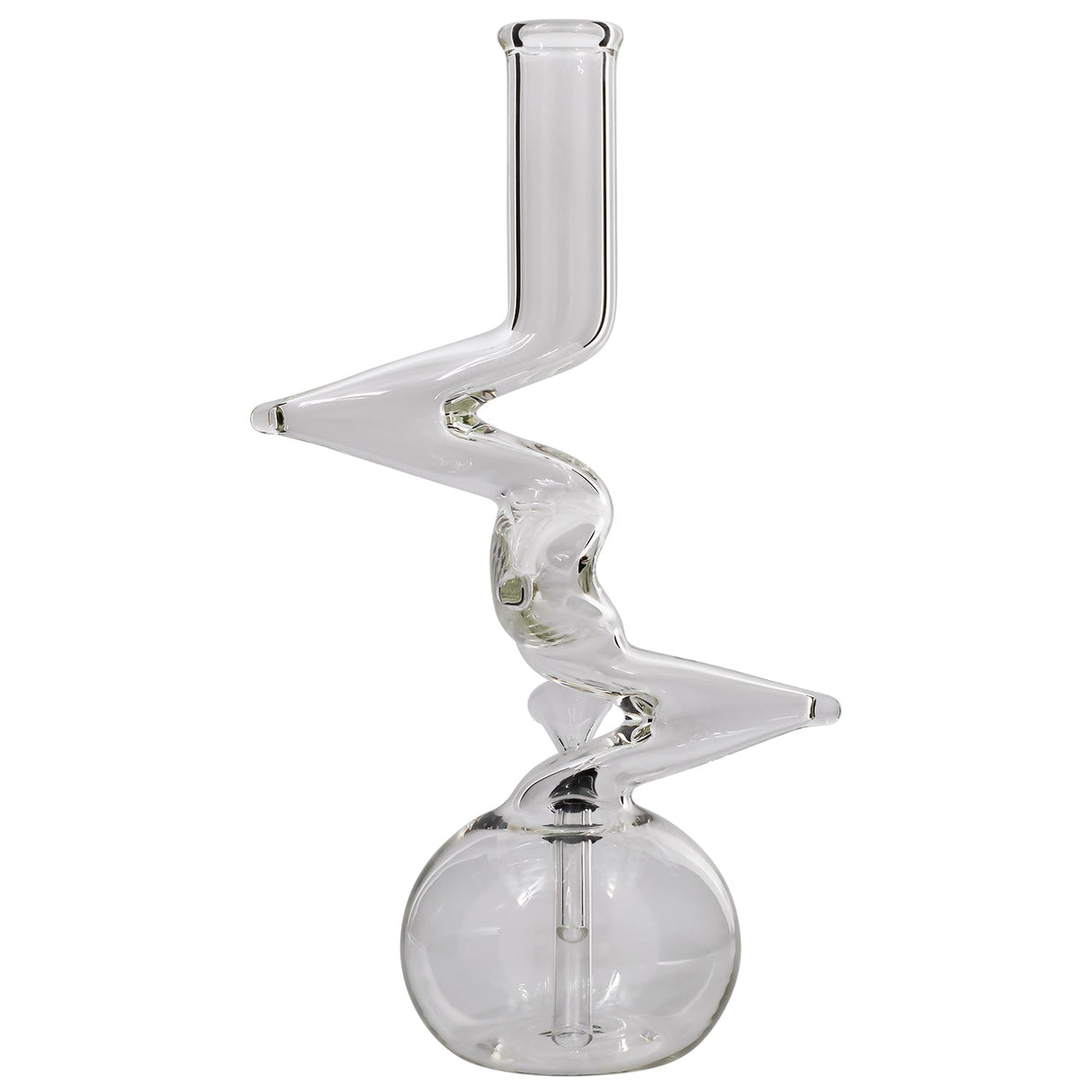 LA Pipes "Jacob's Ladder" Crystal Clear Zong Bong