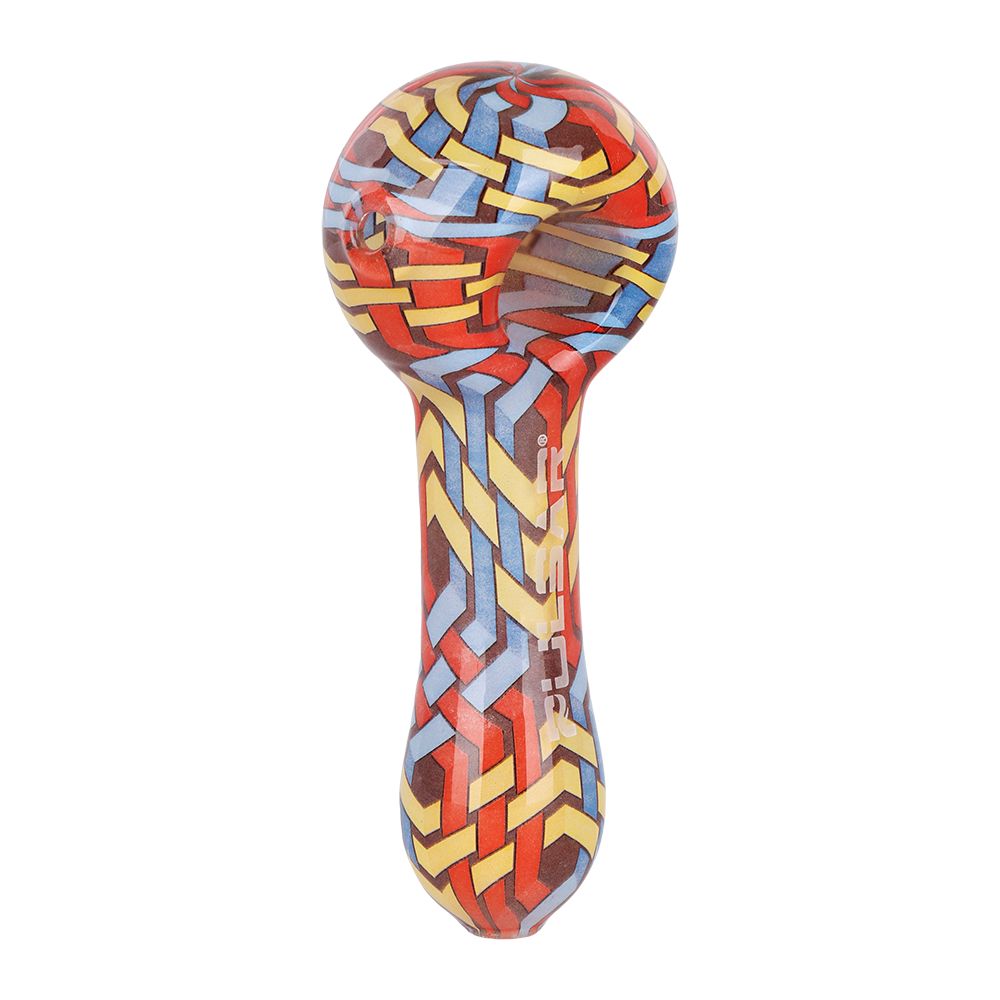 Pulsar Inside Print Glass Spoon Pipe | 4.75"