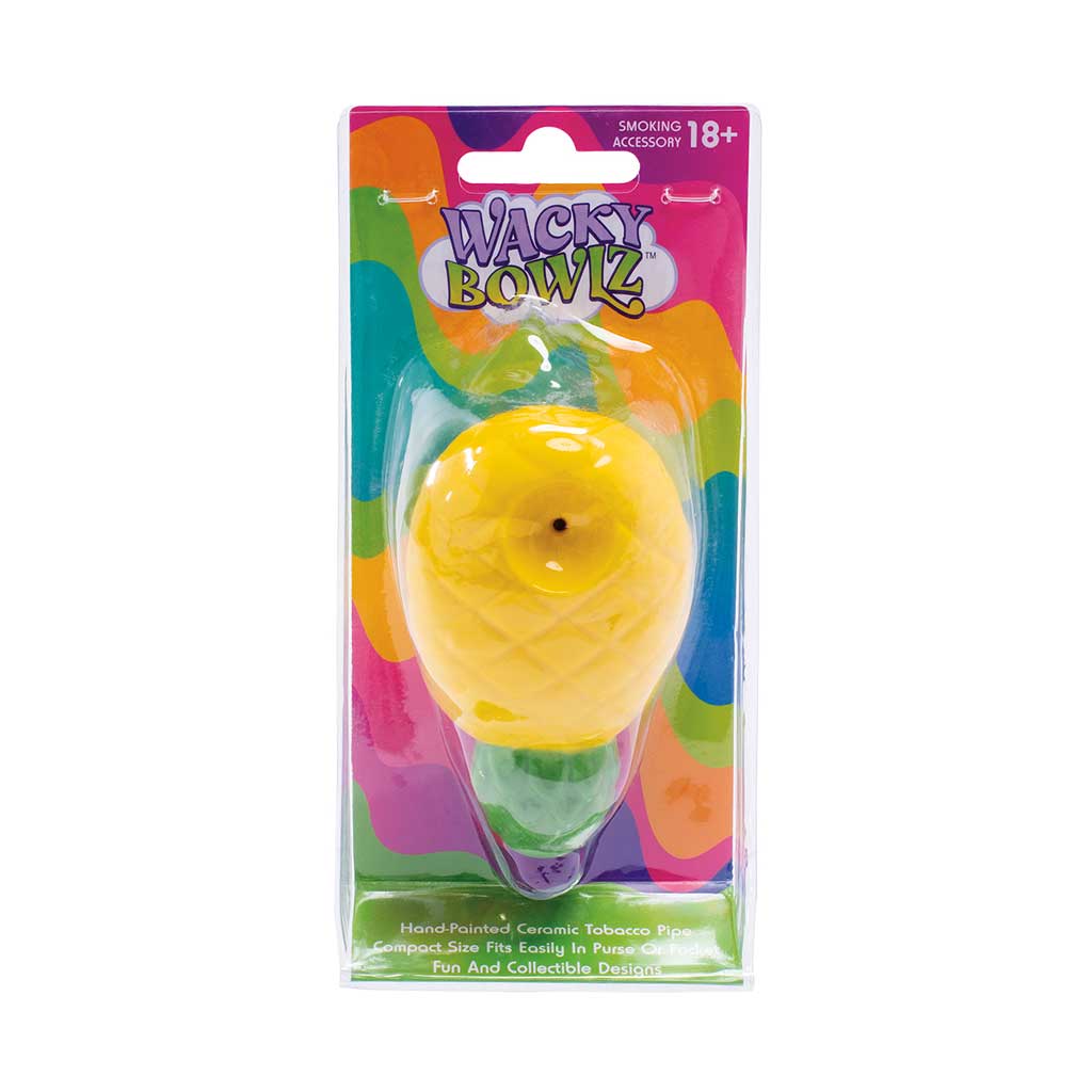 PINEAPPLE CERAMIC PIPE - WACKY BOWLZ