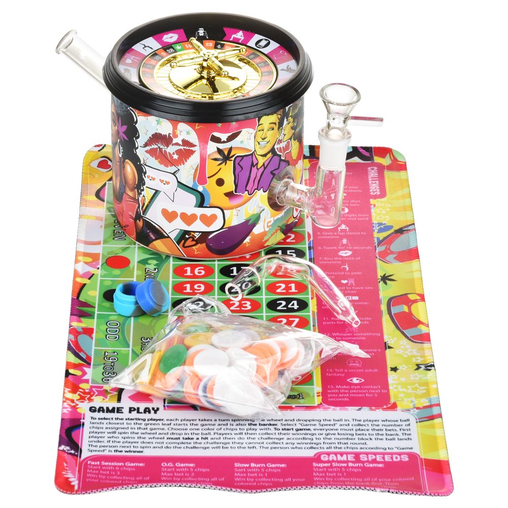 Dabtized Puff'N'Play Roulette Game Dab Rig | 8.75" | 14mm F