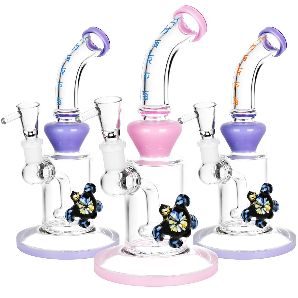 Chakra Turtle Water Pipe - 8.25" / 14mm F / Colors Vary