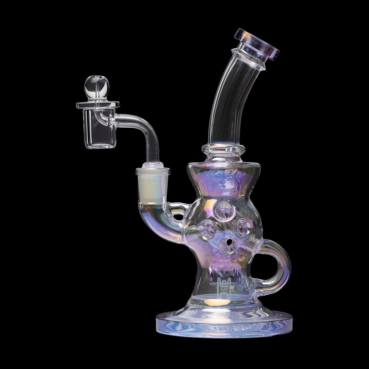 Human Grade 8.5" Swiss Incycler Glass Rig Recycler Water Pipe