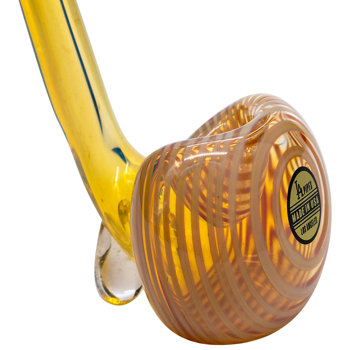 LA Pipes "Flaco" Skinny Glass Sherlock Pipe
