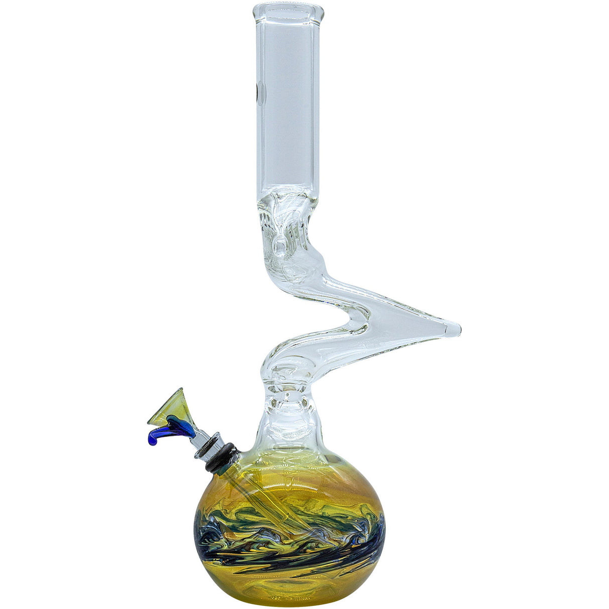 LA Pipes "Switchback" Bubble Base Bong