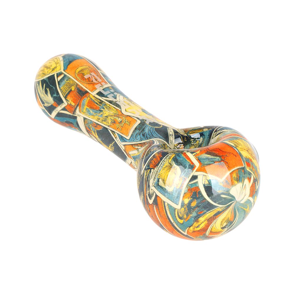Pulsar Inside Print Glass Spoon Pipe | 4.75"