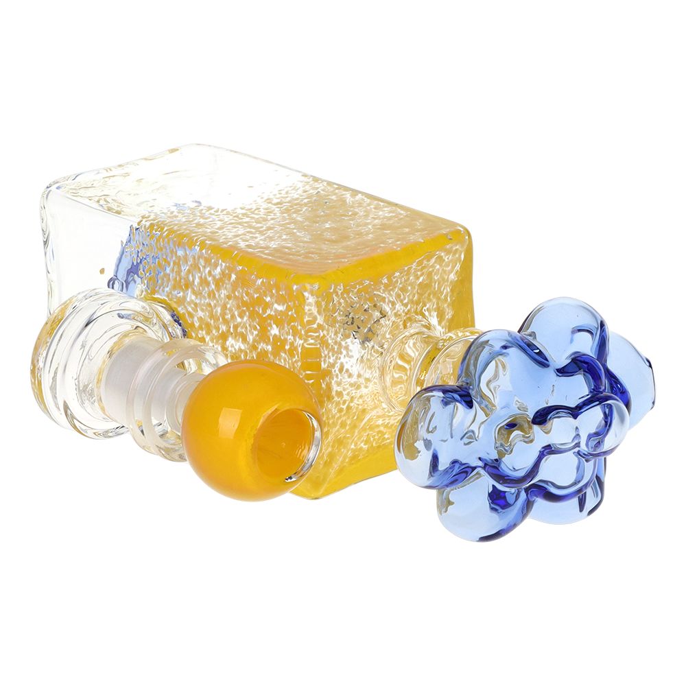 Pulsar Cloudy Sprinkles Glass Water Pipe - 6.75" / 14mm F / Colors Vary