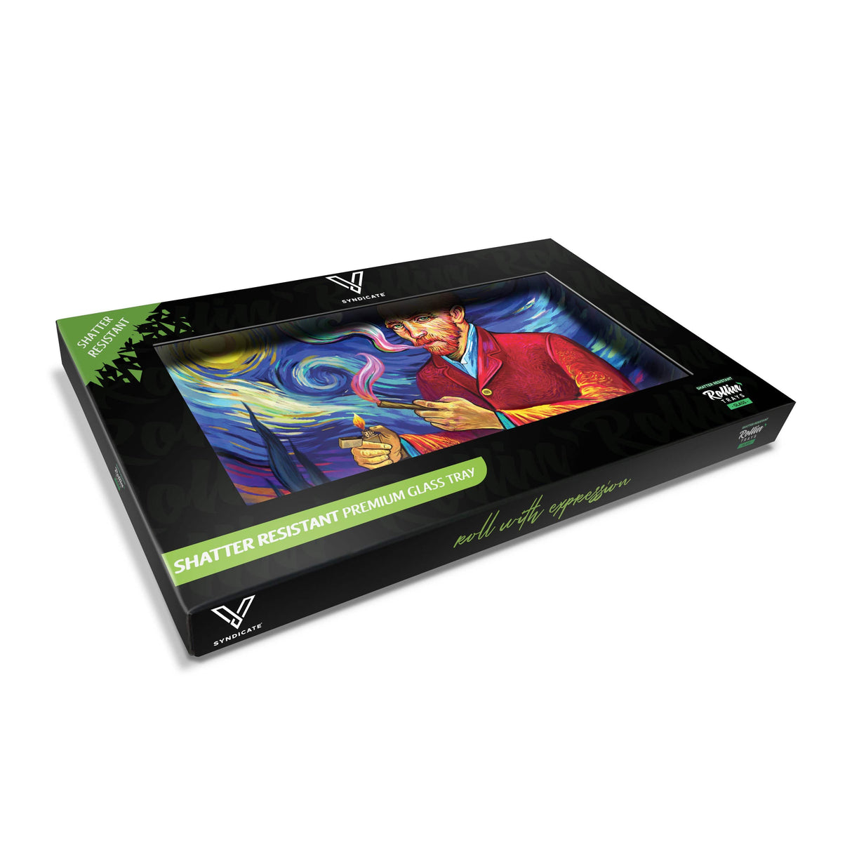 Smoky Night Glass Rollin' Tray