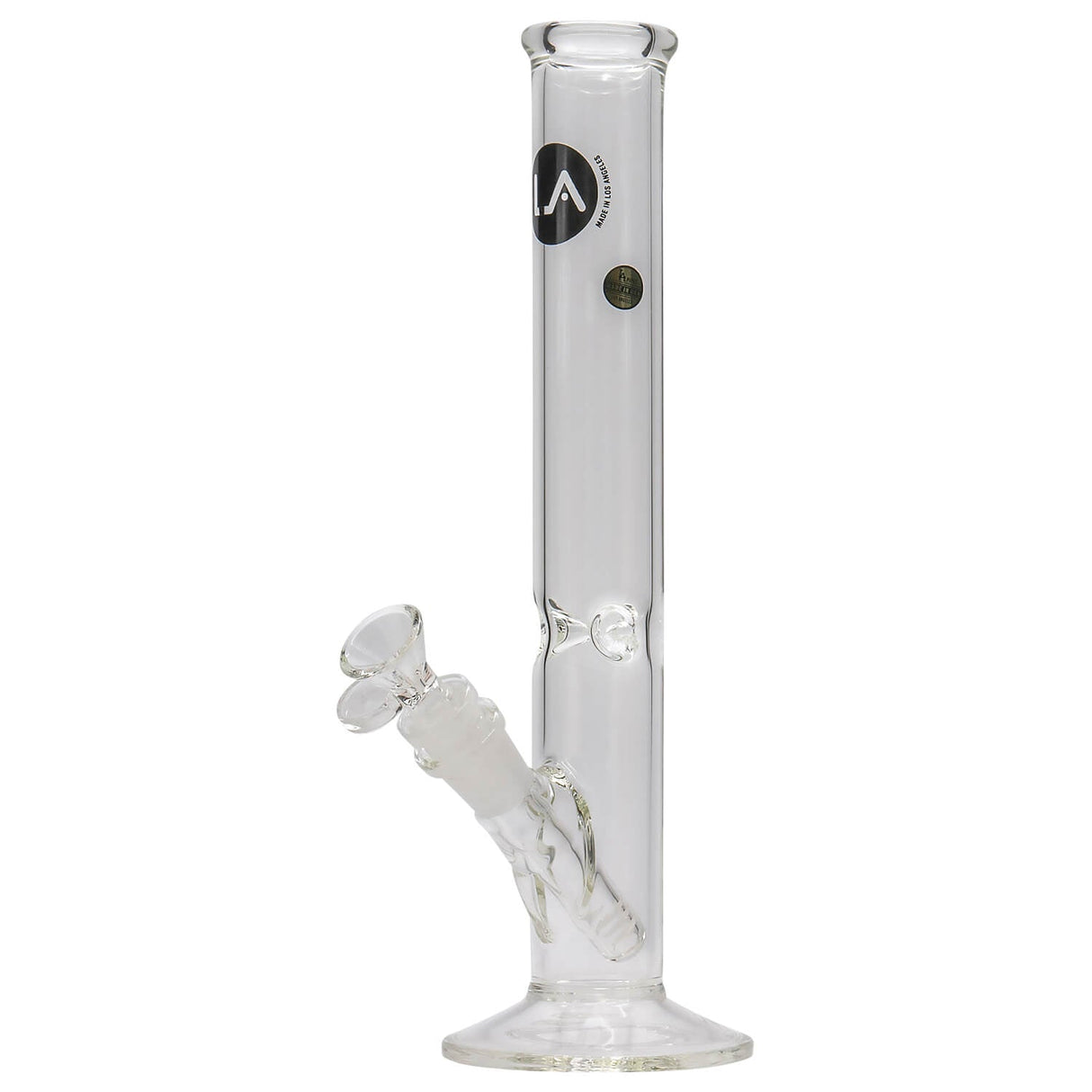 LA Pipes 12" Clear Straight Shot Bong