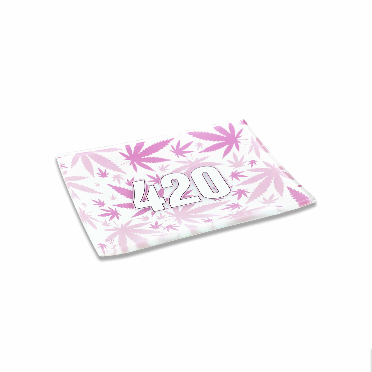 420 Pink Glass Rollin' Tray