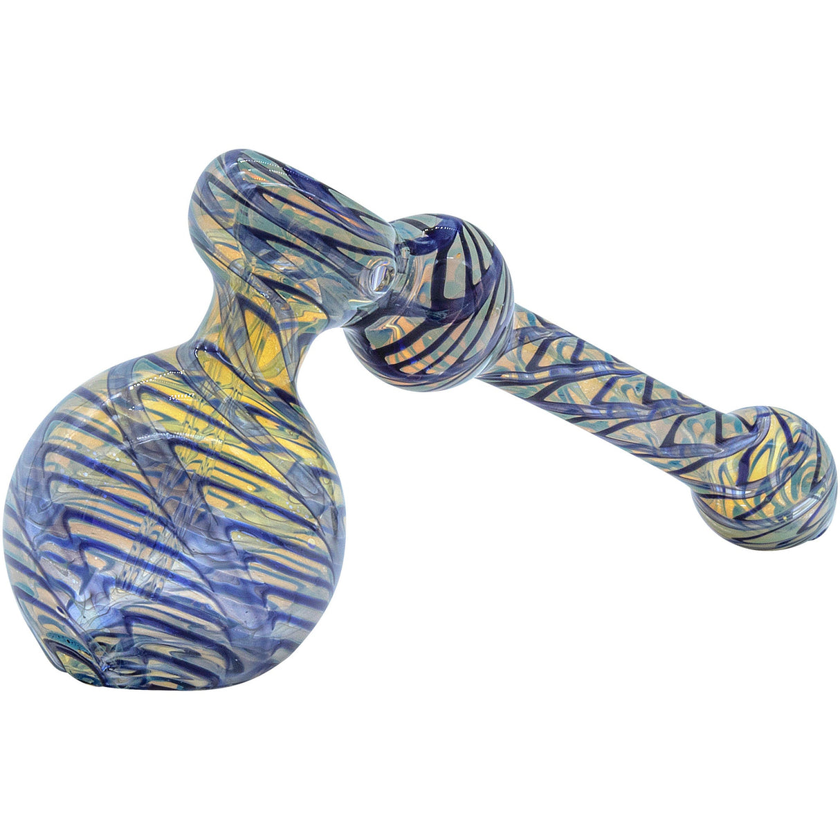 LA Pipes Full Rake Fumed Hammer Bubbler Pipe 6"