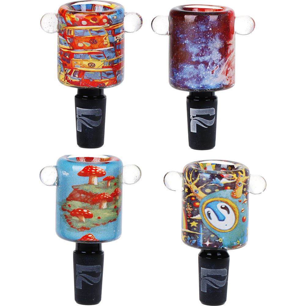 Pulsar Inside Print Straight Tube Glass Water Pipe | 11.25"