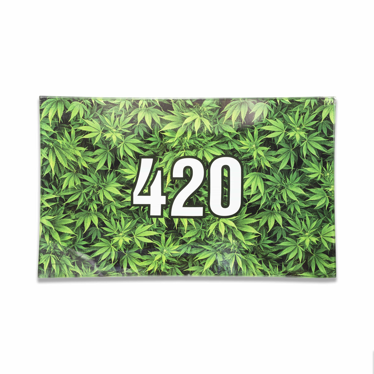 420 Green Glass Rollin' Tray