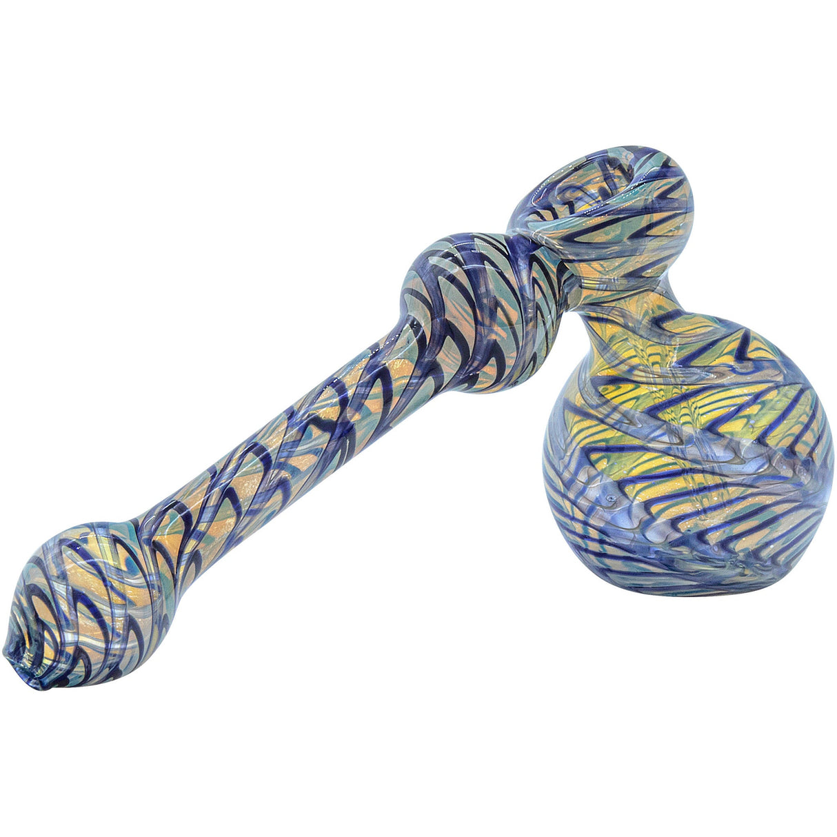LA Pipes Full Rake Fumed Hammer Bubbler Pipe 6"