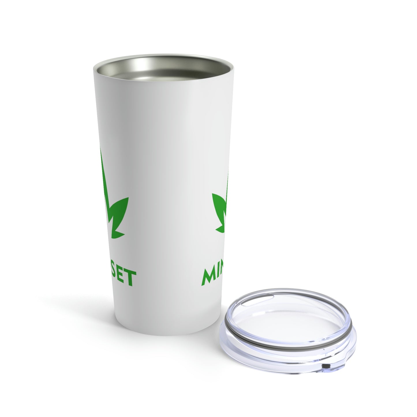 MM Tumbler 20oz, Green Leaf Logo
