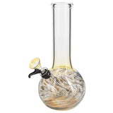 LA Pipes Raked Tiger Stripe Accented Beaker Bong 8"
