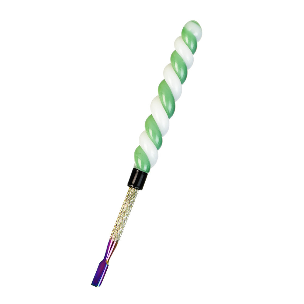 Unicorn Horn Glass & Anodized Steel Dab Tool