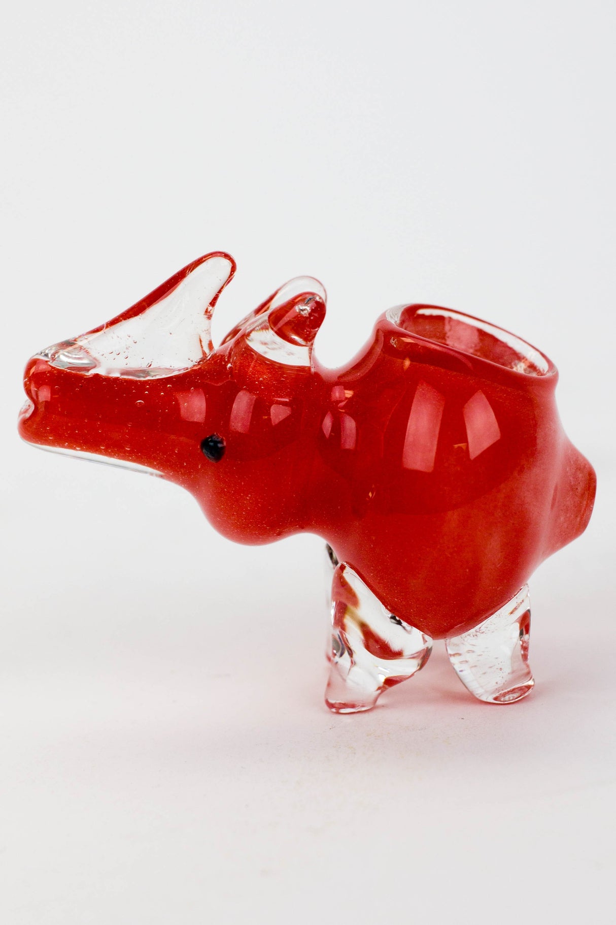 Small Rhino glass hand pipe