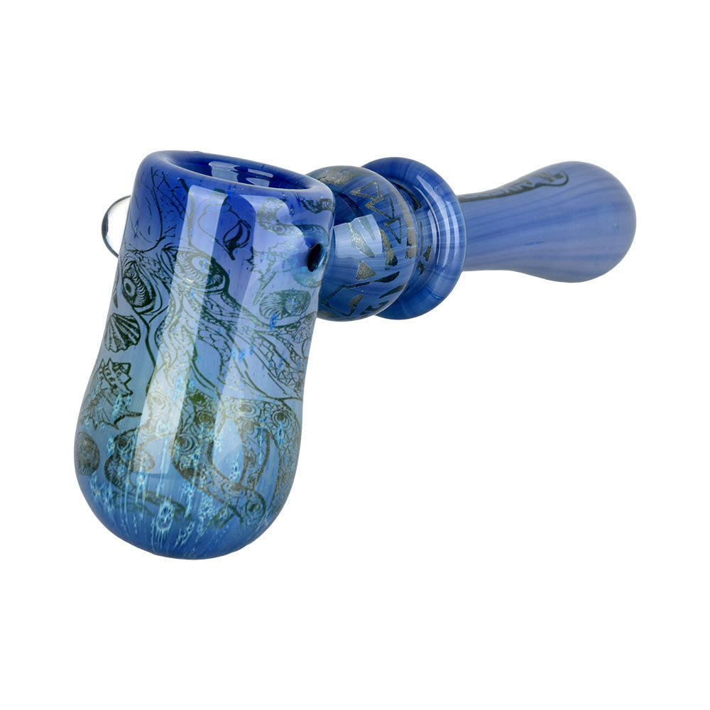 Pulsar Inside Print Glass Hammer Bubbler | Octopus | 5.25"