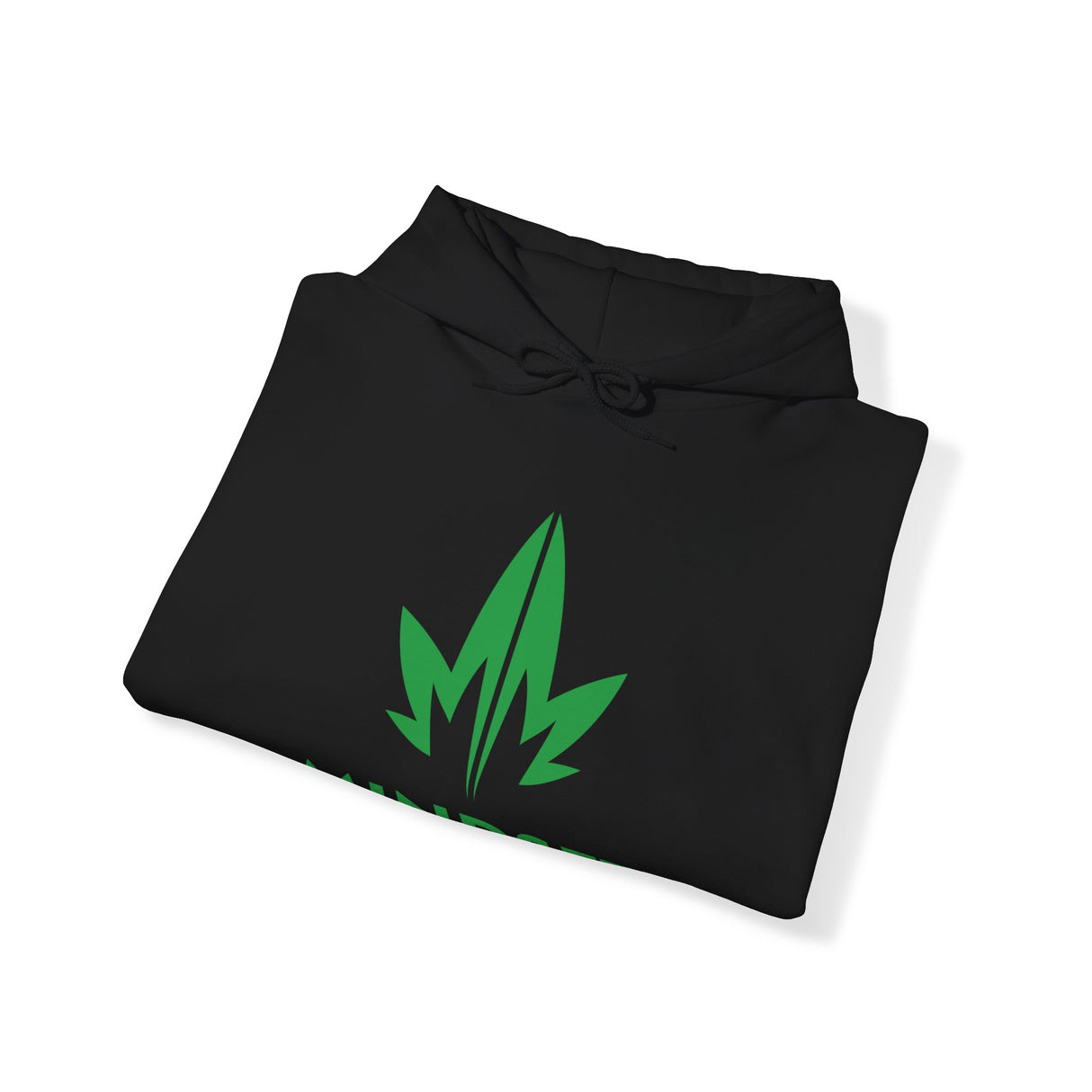 MM Unisex Heavy Blend™ Hooded Sweatshirt, Green Leaf Logo