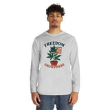 Freedom Grows Here – Long Sleeve Crewneck Tee (Mindset Collection)