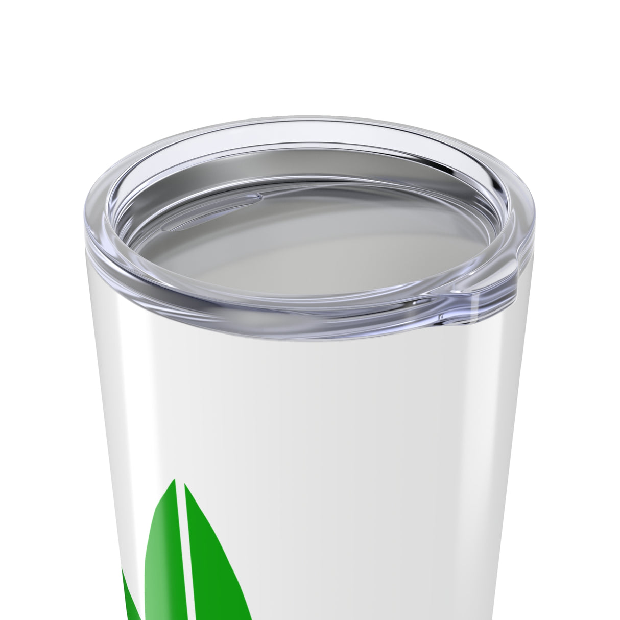 Mindset Tumbler 20oz, Green Leaf Logo