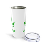 Mindset Tumbler 20oz, Green Leaf Logo