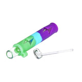 Lightning Silicone & Glass Concentrate Taster Pipe - 4.5"/ 10ct