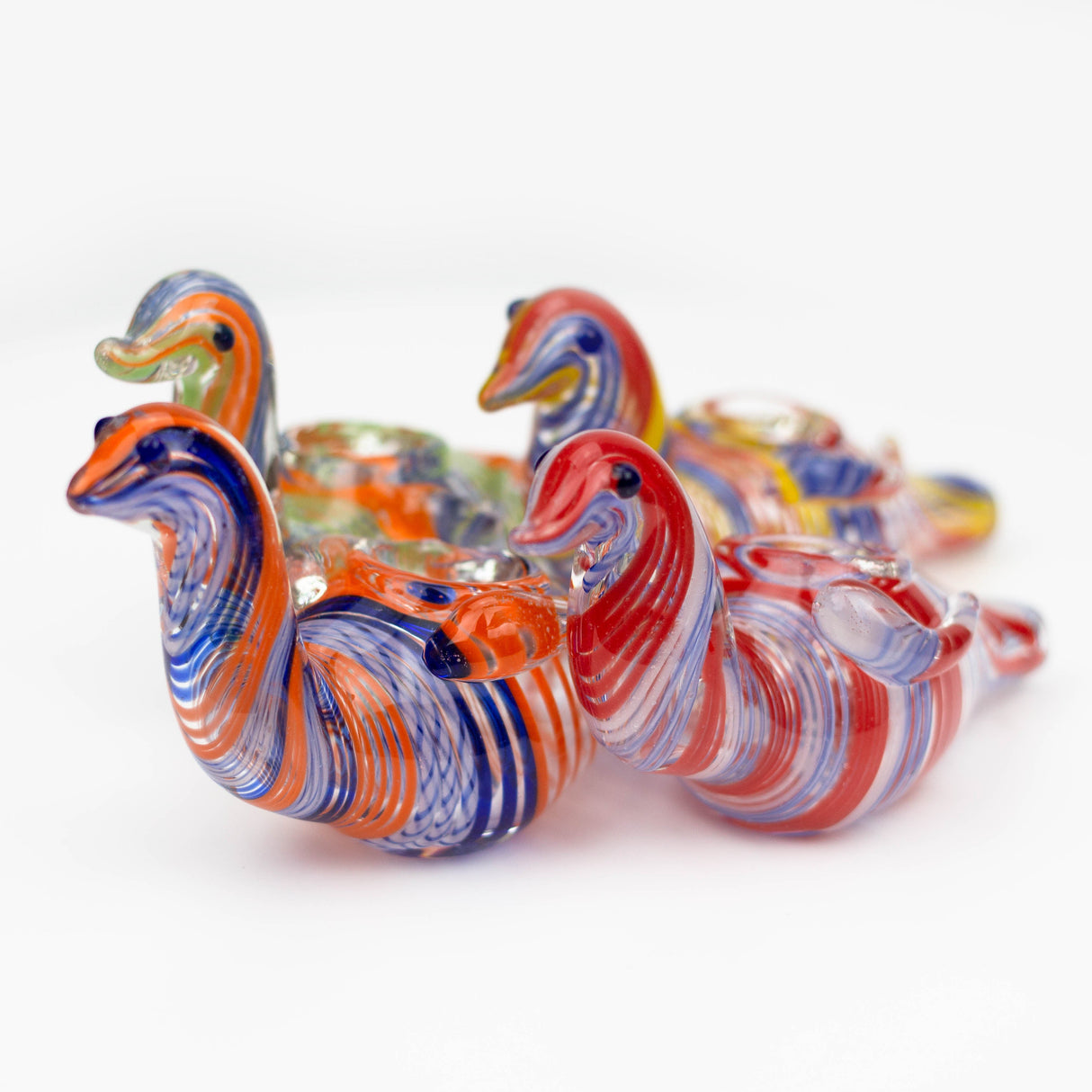 5" Duck glass hand pipe