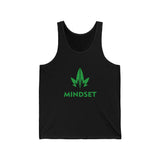 Mindset Jersey Tank, Green Leaf Logo