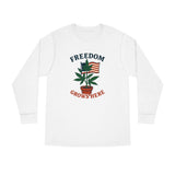 Freedom Grows Here – Long Sleeve Crewneck Tee (Mindset Collection)
