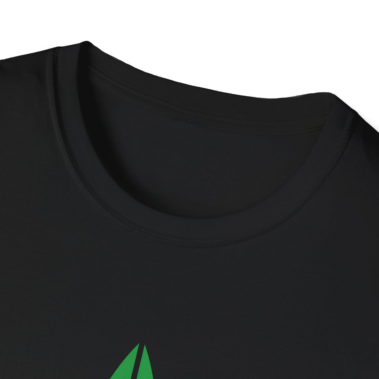 Mindset Soft Style T-Shirt, Green Leaf Logo