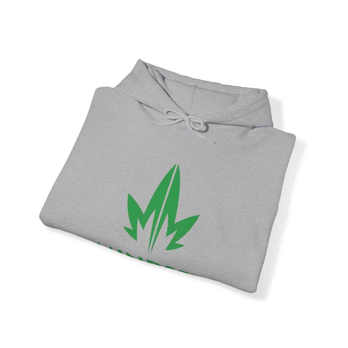 MM Unisex Heavy Blend™ Hooded Sweatshirt, Green Leaf Logo