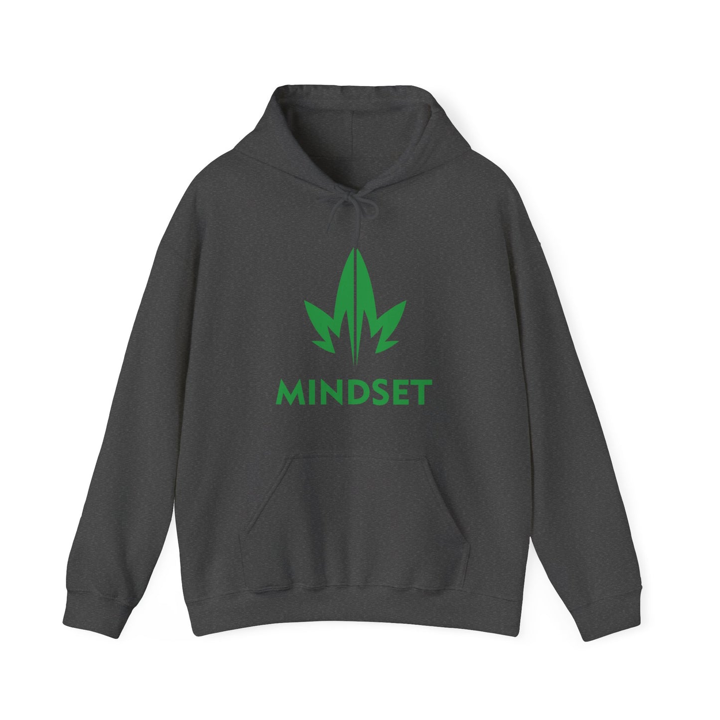 MM Unisex Heavy Blend™ Hooded Sweatshirt, Green Leaf Logo