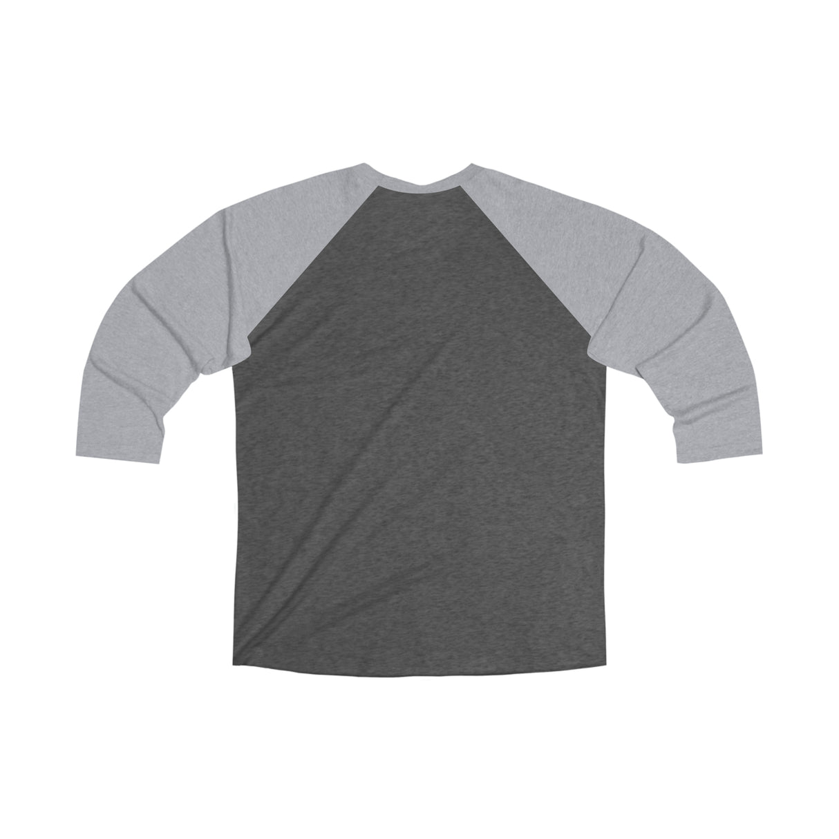 MM Unisex Tri-Blend 3/4 Raglan Tee, Green Leaf Logo